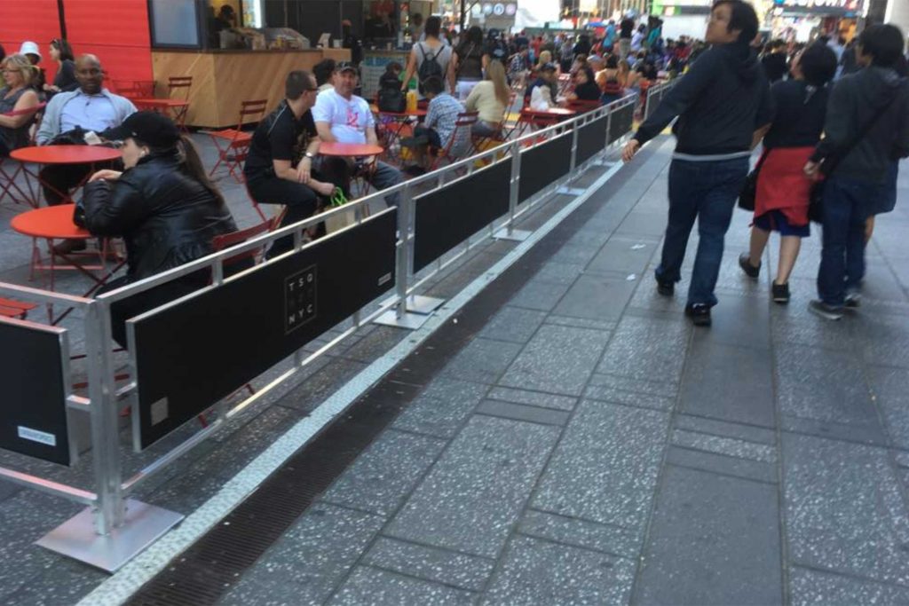 Sidewalk Cafe Barriers | New York City Signs & Awnings | Style C (1)