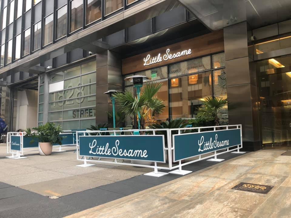 Sidewalk Cafe Barriers | New York City Signs & Awnings | Style C (4)