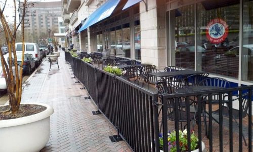 Sidewalk Cafe Barriers | New York City Signs & Awnings | Style D (2)